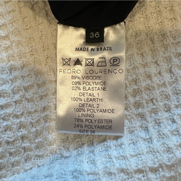 PEDRO LOURENÇO Black Sleeveless V neck mini Dress mesh lining size 36 / US Small - Picture 7 of 11